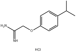 2-[4-(propan-2-yl)phenoxy]ethanimidamide hydrochloride Structure