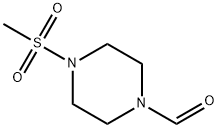 1-Piperazinecarboxaldehyde, 4-(methylsulfonyl)- Structure