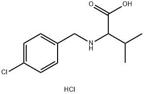 2-{[(4-氯苯基)甲基]氨基}-3-甲基丁酸盐酸,1396965-14-2,结构式