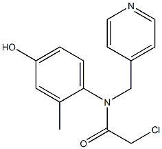 2-chloro-N-(4-hydroxy-2-methylphenyl)-N-((pyridin-4-yl)methyl)acetamide,1397213-99-8,结构式