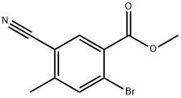 Methyl 2-bromo-5-cyano-4-methylbenzoate Struktur