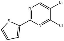 4-Chloro-5-bromo-2-(2-thienyl)pyrimidine Structure