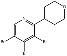 2-(4-Tetrahydropyranyl)-3,4,5-tribromopyridine Structure