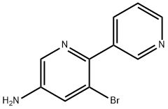 3-Amino-5-bromo-6-(3-pyridyl)pyridine,1399480-84-2,结构式