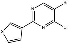 4-Chloro-5-bromo-2-(3-thienyl)pyrimidine Structure