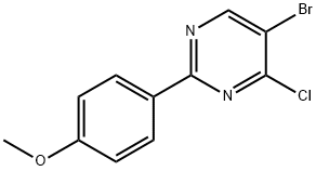 4-Chloro-5-bromo-2-(4-methoxyphenyl)pyrimidine,1399482-69-9,结构式