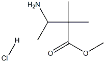 METHYL 3-AMINO-2,2-DIMETHYLBUTANOATE HCl Struktur