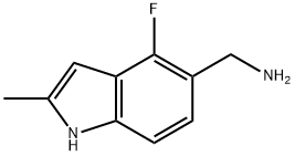 (4-FLUORO-2-METHYL-1H-INDOL-5-YL)METHANAMINE|(4-FLUORO-2-METHYL-1H-INDOL-5-YL)METHANAMINE