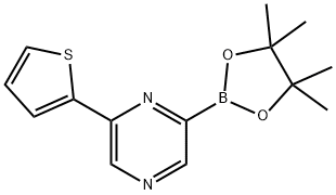 6-(2-Thienyl)pyrazine-2-boronic acid pinacol ester Structure