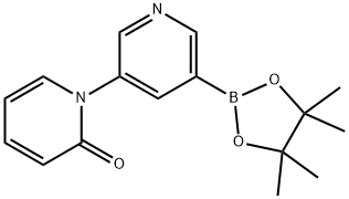 5-(1H-Pyridin-2-one)pyridine-3-boronic acid pinacol ester Structure