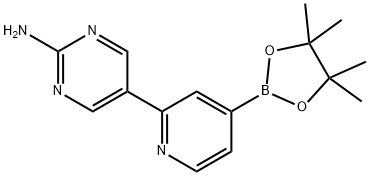 2-(2-Amino-5-pyrimidyl)pyridine-4-boronic acid pinacol ester|