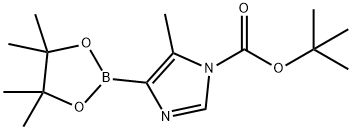 5-Methyl-N-Boc-imidazole-4-boronic acid pinacol ester Struktur