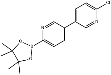 5-(6-Chloro-3-pyridyl)pyridine-2-boronic acid pinacol ester 结构式