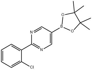 2-(2-Chlorophenyl)pyrimidine-5-boronic acid pinacol ester Structure