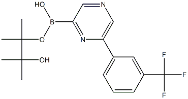 6-(3-Trifluoromethylphenyl)pyrazine-2-boronic acid pinacol ester Structure