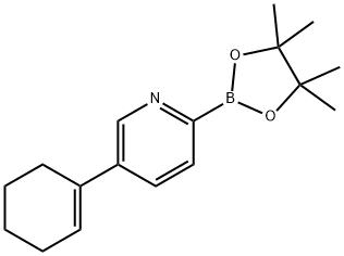 5-(1-Cyclohexenyl)pyridine-2-boronic acid pinacol ester Structure