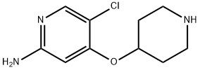 5-chloro-4-(piperidin-4-yloxy)pyridin-2-amine dihydrochloride Structure