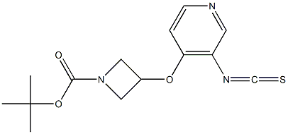 tert-butyl 3-((3-isothiocyanato-4-pyridinyl)oxy)-1-azetidinecarboxylate Structure