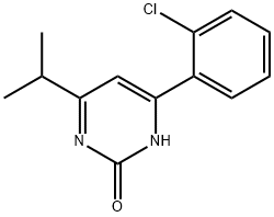 2-Hydroxy-4-(2-chlorophenyl)-6-(iso-propyl)pyrimidine,1412953-69-5,结构式