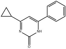 2-hydroxy-4-phenyl-6-cyclopropylpyrimidine 结构式