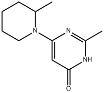 4-hydroxy-2-methyl-6-(2-methylpiperidin-1-yl)pyrimidine 结构式
