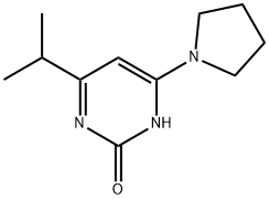 2-Hydroxy-4-(pyrrolidin-1-yl)-6-(iso-propyl)pyrimidine 结构式