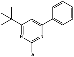2-bromo-4-phenyl-6-(tert-butyl)pyrimidine Structure