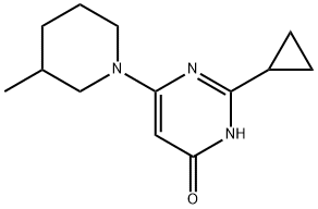 4-Hydroxy-2-cyclopropyl-6-(3-methylpiperidin-1-yl)pyrimidine Structure