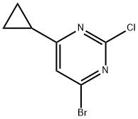 2-Chloro-4-bromo-6-(cyclopropyl)pyrimidine Structure