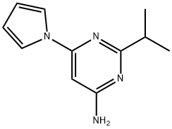 4-Amino-2-(iso-propyl)-6-(1H-pyrrol-1-yl)pyrimidine Structure