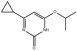 2-Hydroxy-4-(iso-propoxy)-6-cyclopropylpyrimidine 结构式