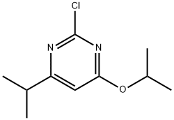 2-Chloro-4-(iso-propoxy)-6-(iso-propyl)pyrimidine 化学構造式