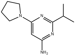 4-Amino-2-(iso-propyl)-6-(pyrrolidin-1-yl)pyrimidine 结构式