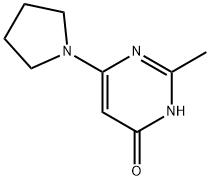4-Hydroxy-2-methyl-6-(pyrrolidin-1-yl)pyrimidine Struktur