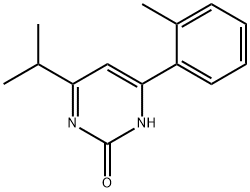 2-Hydroxy-4-(2-tolyl)-6-(iso-propyl)pyrimidine Struktur