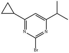 2-Bromo-4-cyclopropyl-6-(iso-propyl)pyrimidine Structure