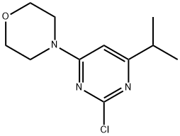 2-Chloro-4-morpholino-6-(iso-propyl)pyrimidine Struktur