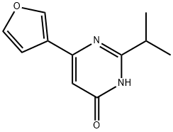 4-Hydroxy-2-(iso-propyl)-6-(3-furyl)pyrimidine Structure