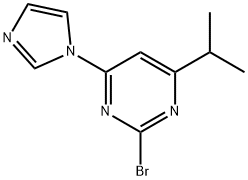 2-Bromo-4-(1H-imidazol-1-yl)-6-(iso-propyl)pyrimidine Structure