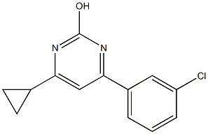 2-hydroxy-4-(3-chlorophenyl)-6-cyclopropylpyrimidine Structure