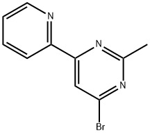 4-bromo-2-methyl-6-(pyridin-2-yl)pyrimidine Struktur