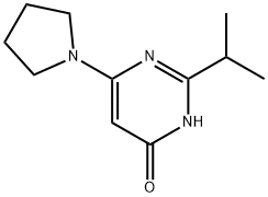 4-Hydroxy-2-(iso-propyl)-6-(pyrrolidin-1-yl)pyrimidine Struktur