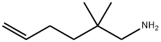 5-Hexen-1-amine, 2,2-dimethyl-,141511-50-4,结构式