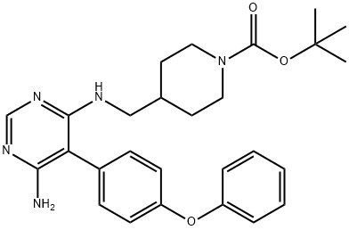 1415824-87-1 tert-butyl 4-(((6-amino-5-(4-phenoxyphenyl)pyrimidin-4-yl)amino)methyl)piperidine-1-carboxylate