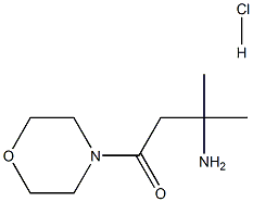 3-amino-3-methyl-1-morpholinobutan-1-one hydrochloride Struktur
