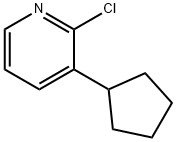 2-Chloro-3-(cyclopentyl)pyridine 结构式