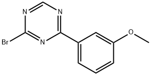 2-Bromo-4-(3-methoxyphenyl)-1,3,5-triazine,1417518-39-8,结构式