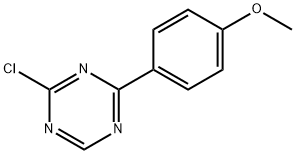 2-Chloro-4-(4-methoxyphenyl)-1,3,5-triazine Structure