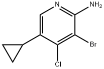 3-BROMO-4-CHLORO-5-CYCLOPROPYLPYRIDIN-2-AMINE|