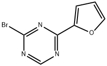 2-Bromo-4-(2-furyl)-1,3,5-triazine Struktur